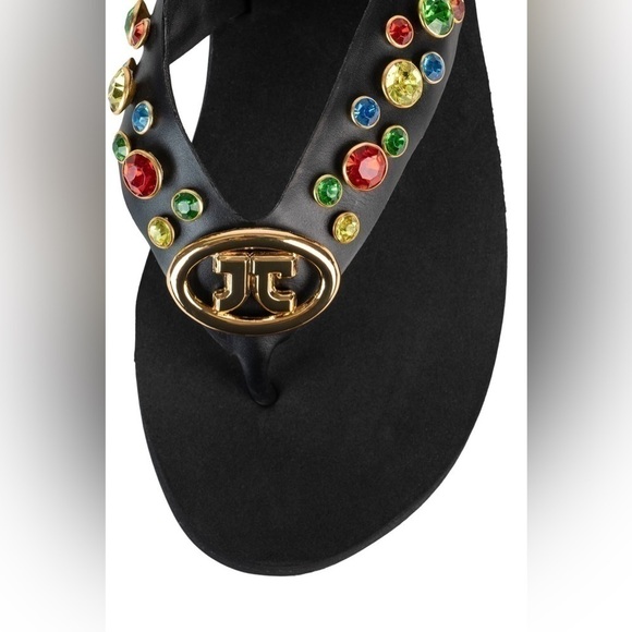 Jeffrey Campbell Iconics Flip Flop in black multi - Picture 4 of 15